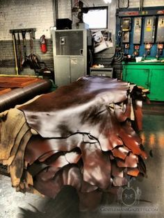 Upholstery with natural leather