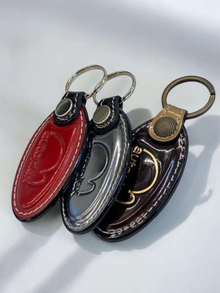 Promotional leather key chains with seal 9,90 eur/100 pcs