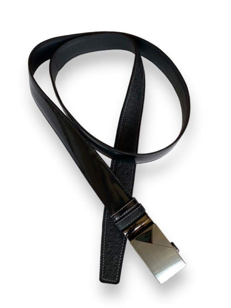 Luxury men's leather YSL belt Automatic buckle 3,5 cm