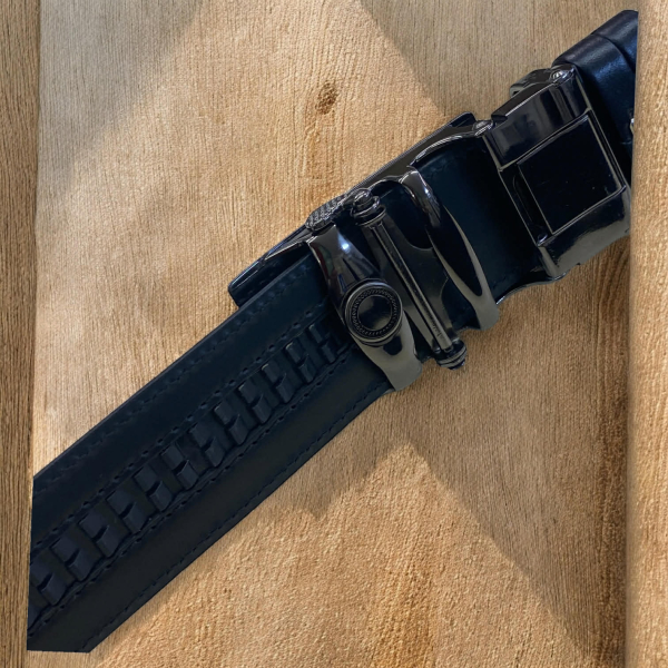 Leather man belt Elite with automatic buckle 3.5 cm