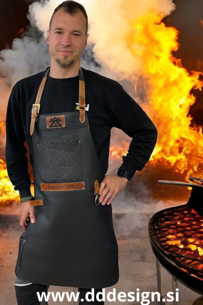 Genuine leather chef bbq apron CLASSIC