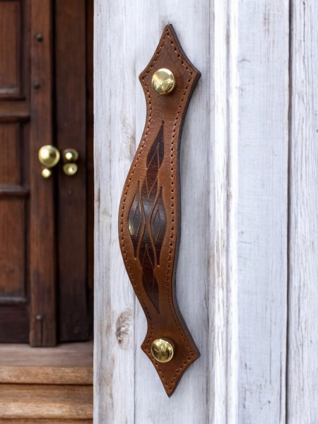 Furniture Stylish Handle Sewn Gold Screws