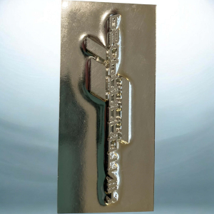 Leather keyrings with a transparent window