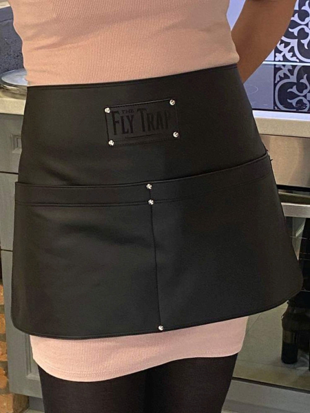Leather half Apron, short apron grill