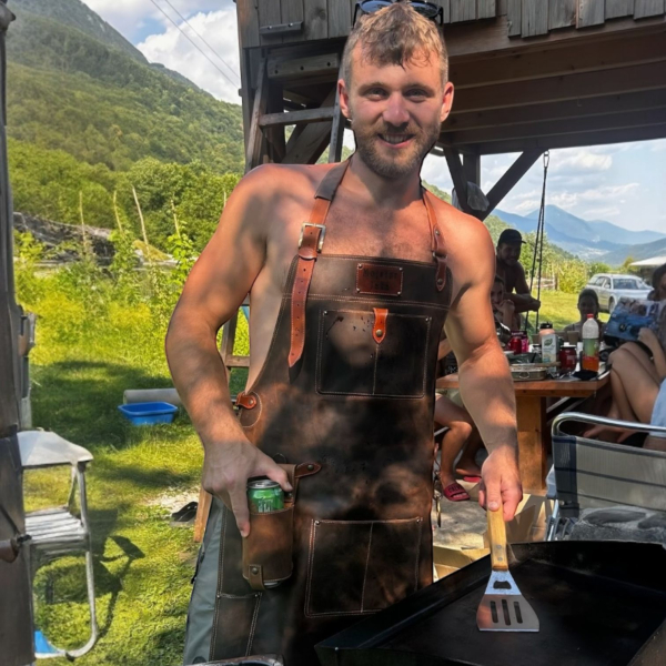 Personalizirani usnjeni predpasnik ŽAR MOJSTER