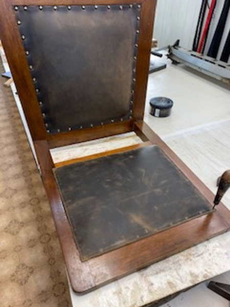 Upholstery with natural leather