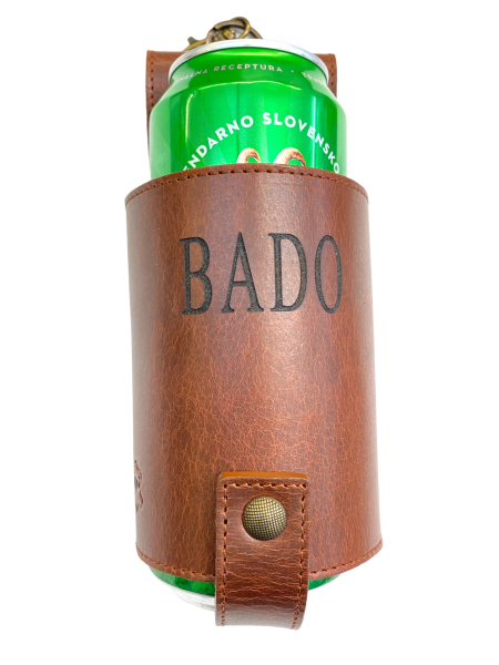 Usnjeno držalo za pivo, držalo za napitke dddesign.live