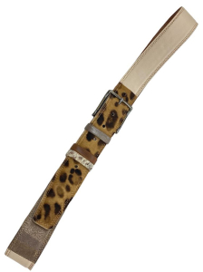 Unikatni Usnjeni ženski Pas peščeno rjavi Jaguar 4cm
