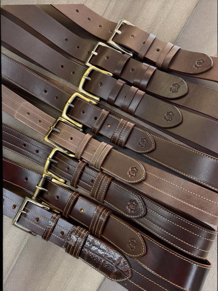 Timeless classic, also custom jeans leather belts 