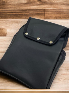 Leather tool belt pouch