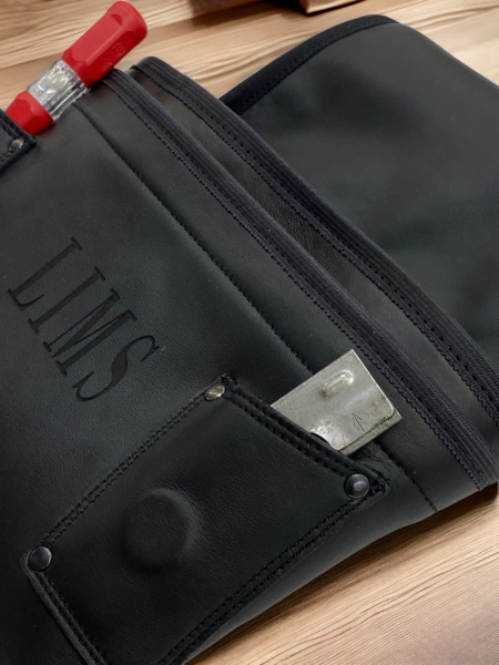 Leather tool belt pouch