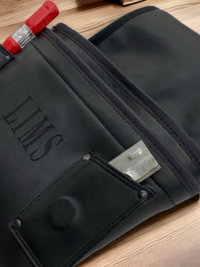 Leather tool belt pouch