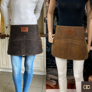 Kratki Usnjeni Predpasnik za Gostinstvo in Žar | dddesign.live
