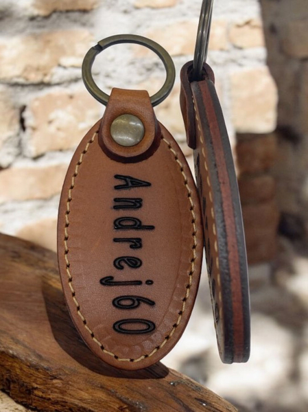 3,50 eur/200 pcs PROMOTIONAL oval leather key chains