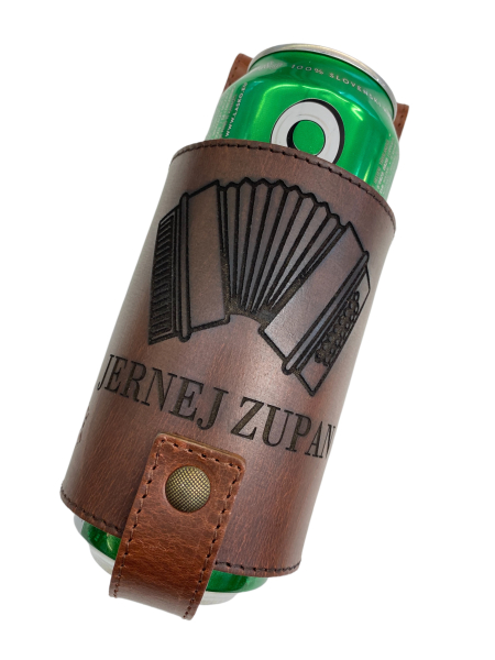 Usnjena držala za pivo PARTY 6 barv