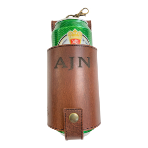 Ročno izdelano usnjeno držalo za pivo dddesign.live