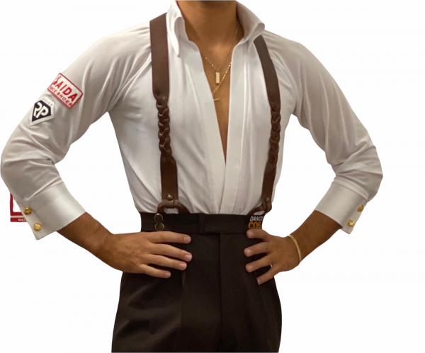 Luxury Knots Leather Suspenders